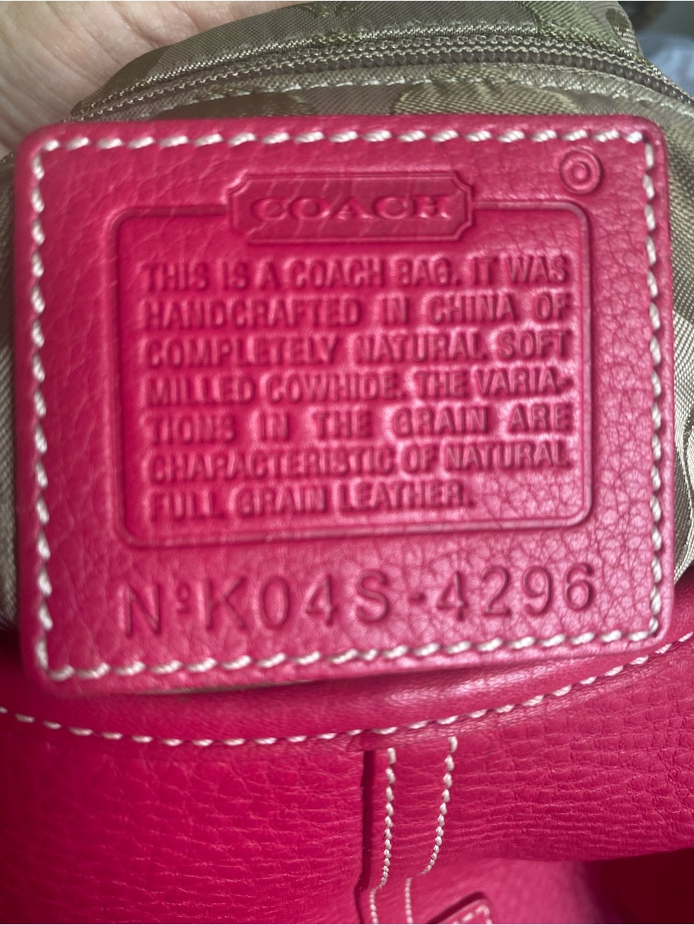 Coach Soho Pink Pebbled Leather Shoulder Bag Hobo EUC Adj Strap Y2K Buckle 4296 - Picture 10 of 10